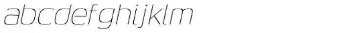 Genos Thin Italic Font LOWERCASE