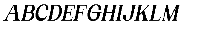 Gentano Athiroen  Italic Black Condensed Font UPPERCASE