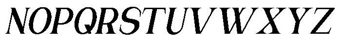 Gentano Athiroen  Italic Black Condensed Font UPPERCASE