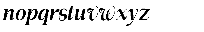 Gentano Athiroen  Italic Black Condensed Font LOWERCASE