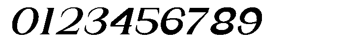 Gentano Athiroen  Italic Black Expanded Font OTHER CHARS