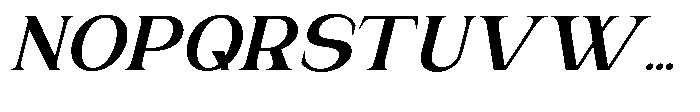 Gentano Athiroen  Italic Black Expanded Font UPPERCASE