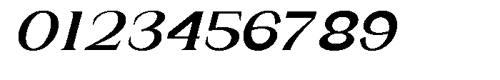 Gentano Athiroen  Italic Black Extra Expanded Font OTHER CHARS