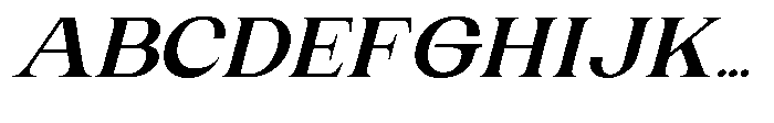 Gentano Athiroen  Italic Black Extra Expanded Font UPPERCASE