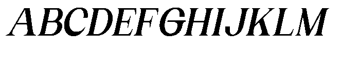 Gentano Athiroen  Italic Black Semi Condensed Font UPPERCASE