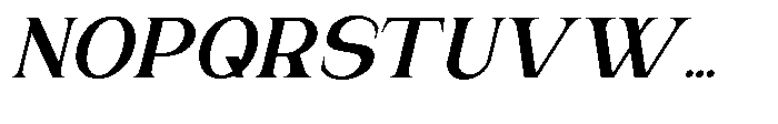 Gentano Athiroen  Italic Black Semi Expanded Font UPPERCASE