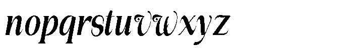 Gentano Athiroen  Italic Black Ultra Condensed Font LOWERCASE