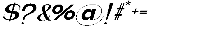 Gentano Athiroen  Italic Black Ultra Expanded Font OTHER CHARS