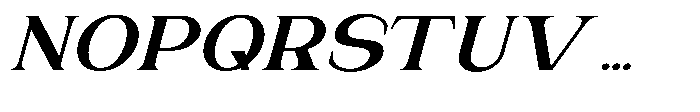 Gentano Athiroen  Italic Black Ultra Expanded Font UPPERCASE