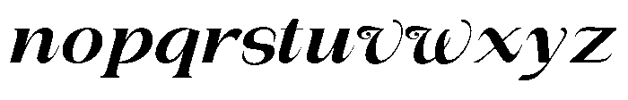 Gentano Athiroen  Italic Black Ultra Expanded Font LOWERCASE