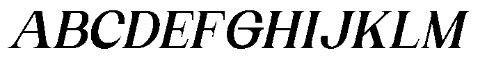 Gentano Athiroen  Italic Black Font UPPERCASE