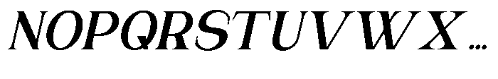 Gentano Athiroen  Italic Black Font UPPERCASE