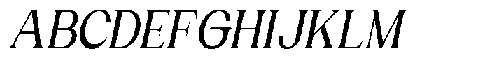 Gentano Athiroen  Italic Bold Condensed Font UPPERCASE
