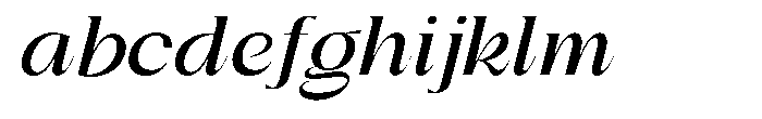 Gentano Athiroen  Italic Bold Expanded FONT