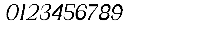 Gentano Athiroen  Italic Bold Extra Condensed Font OTHER CHARS