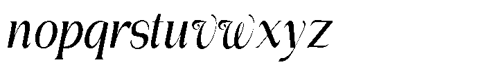 Gentano Athiroen  Italic Bold Extra Condensed Font LOWERCASE