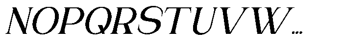 Gentano Athiroen  Italic Bold Semi Expanded Font UPPERCASE