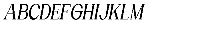 Gentano Athiroen  Italic Bold Ultra Condensed Font UPPERCASE