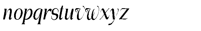 Gentano Athiroen  Italic Bold Ultra Condensed Font LOWERCASE