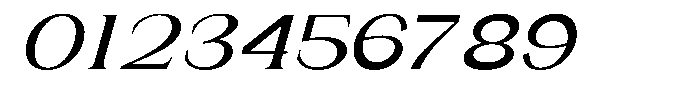 Gentano Athiroen  Italic Bold Ultra Expanded Font OTHER CHARS