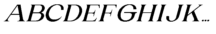Gentano Athiroen  Italic Bold Ultra Expanded Font UPPERCASE