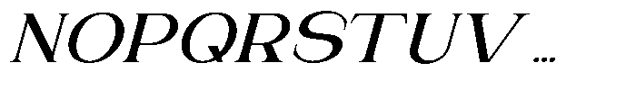Gentano Athiroen  Italic Bold Ultra Expanded Font UPPERCASE