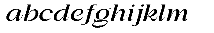 Gentano Athiroen  Italic Bold Ultra Expanded FONT