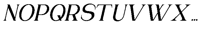Gentano Athiroen  Italic Bold Font UPPERCASE