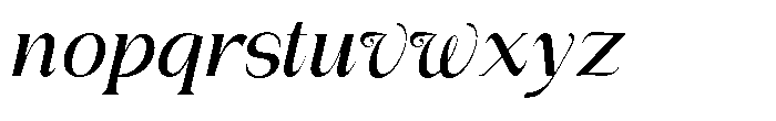 Gentano Athiroen  Italic Bold Font LOWERCASE