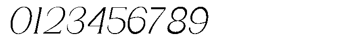 Gentano Athiroen  Italic Condensed Font OTHER CHARS