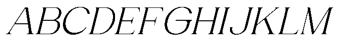 Gentano Athiroen  Italic Expanded Font UPPERCASE