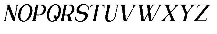 Gentano Athiroen  Italic Extra Bold Condensed Font UPPERCASE