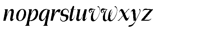 Gentano Athiroen  Italic Extra Bold Condensed Font LOWERCASE