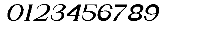 Gentano Athiroen  Italic Extra Bold Expanded Font OTHER CHARS