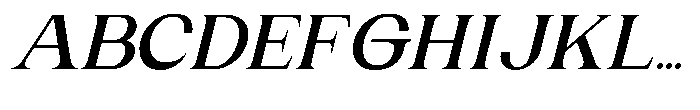 Gentano Athiroen  Italic Extra Bold Expanded Font UPPERCASE