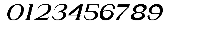 Gentano Athiroen  Italic Extra Bold Extra Expanded Font OTHER CHARS