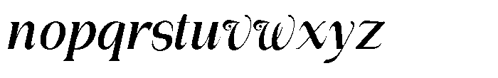 Gentano Athiroen  Italic Extra Bold Semi Condensed Font LOWERCASE