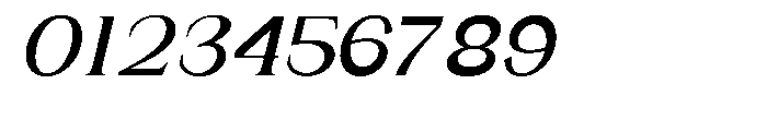 Gentano Athiroen  Italic Extra Bold Semi Expanded Font OTHER CHARS
