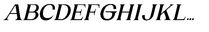Gentano Athiroen  Italic Extra Bold Semi Expanded Font UPPERCASE