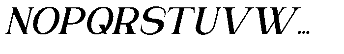 Gentano Athiroen  Italic Extra Bold Semi Expanded Font UPPERCASE