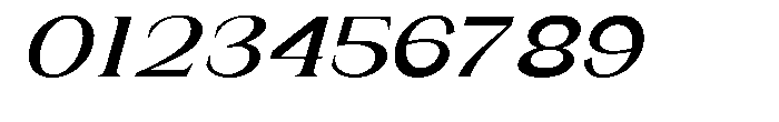 Gentano Athiroen  Italic Extra Bold Ultra Expanded Font OTHER CHARS