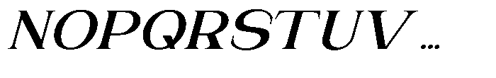 Gentano Athiroen  Italic Extra Bold Ultra Expanded Font UPPERCASE