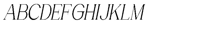 Gentano Athiroen  Italic Extra Condensed Font UPPERCASE