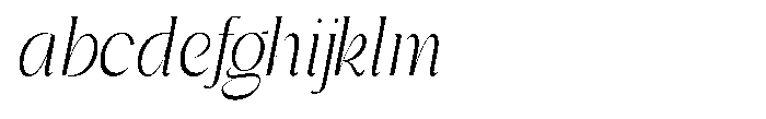 Gentano Athiroen  Italic Extra Condensed FONT