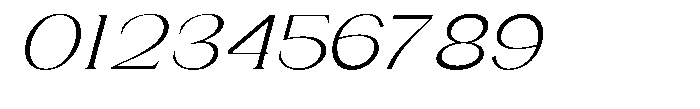 Gentano Athiroen  Italic Extra Expanded Font OTHER CHARS