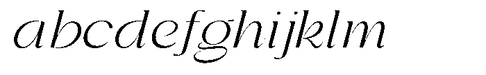 Gentano Athiroen  Italic Extra Expanded FONT
