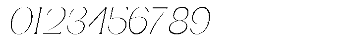 Gentano Athiroen  Italic Extra Light Condensed Font OTHER CHARS