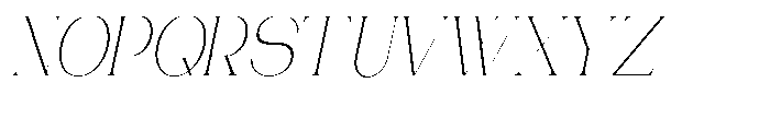Gentano Athiroen  Italic Extra Light Condensed Font UPPERCASE