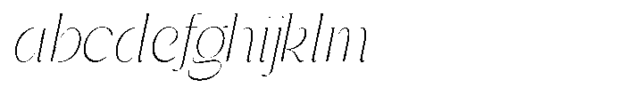 Gentano Athiroen  Italic Extra Light Condensed FONT