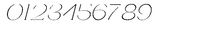 Gentano Athiroen  Italic Extra Light Expanded Font OTHER CHARS